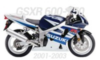 2001-2003 Suzuki GSXR 600-750 Carénages