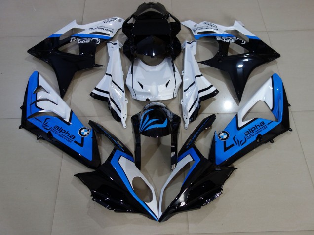Alien Bleu & Blanc 2009-2014 BMW S1000RR Carénage Moto Alien Bleu & Blanc 2009-2014 BMW S1000RR Carénage Moto