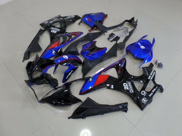 Alien Bleu & Blanc 2009-2014 BMW S1000RR Carénage Moto Alien Bleu & Blanc 2009-2014 BMW S1000RR Carénage Moto