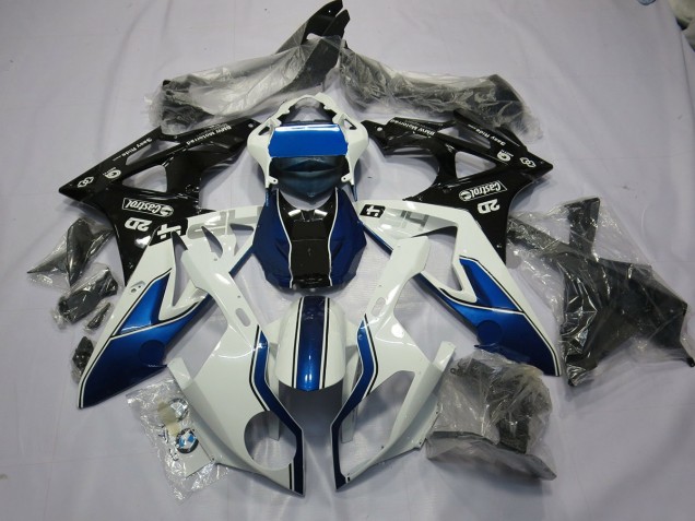 Alien Bleu & Blanc 2009-2014 BMW S1000RR Carénage Moto Alien Bleu & Blanc 2009-2014 BMW S1000RR Carénage Moto