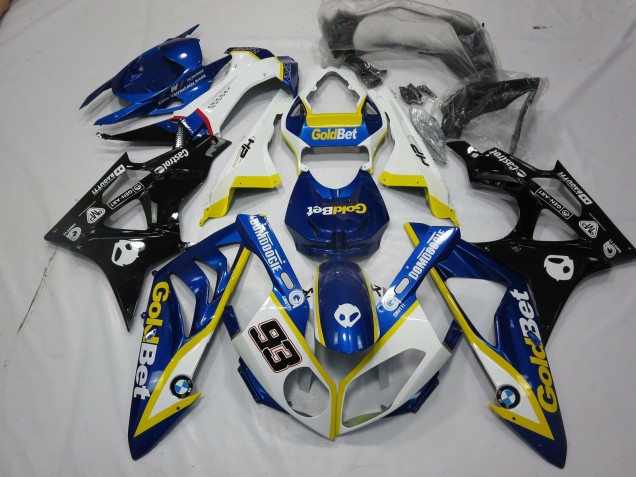 Alien Bleu & Blanc 2009-2014 BMW S1000RR Carénage Moto Alien Bleu & Blanc 2009-2014 BMW S1000RR Carénage Moto