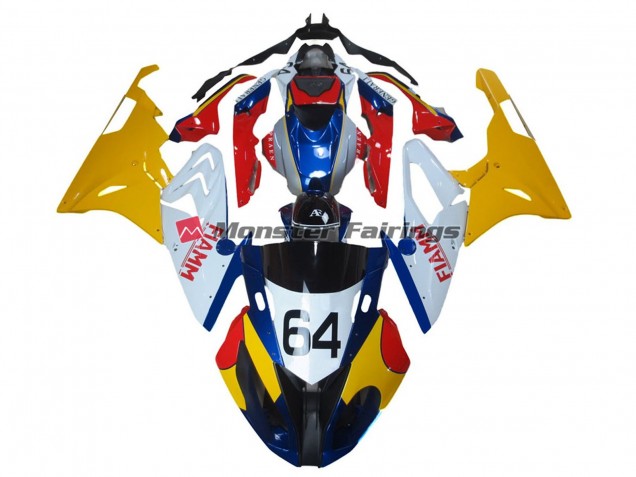 Alien Bleu & Blanc 2009-2014 BMW S1000RR Carénage Moto Alien Bleu & Blanc 2009-2014 BMW S1000RR Carénage Moto