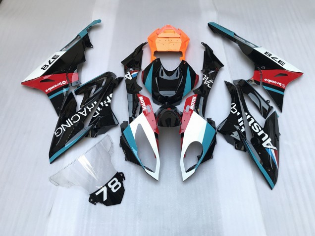 Alien Bleu & Blanc 2009-2014 BMW S1000RR Carénage Moto Alien Bleu & Blanc 2009-2014 BMW S1000RR Carénage Moto