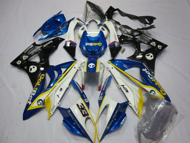 Alien Bleu & Blanc 2009-2014 BMW S1000RR Carénage Moto Alien Bleu & Blanc 2009-2014 BMW S1000RR Carénage Moto