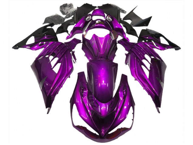 Ambiance Violet Brillant 2012-2021 Kawasaki ZX14R Carénage Moto Ambiance Violet Brillant 2012-2021 Kawasaki ZX14R Carénage Moto