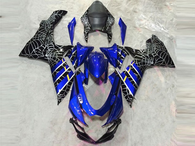 Araignée Bleue Brillante 2011-2024 Suzuki GSXR 600-750 Carénage Moto Araignée Bleue Brillante 2011-2024 Suzuki GSXR 600-750 Carénage Moto