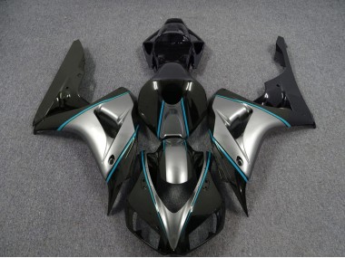 Argent Avec Rayures Bleues 2006-2007 Honda CBR1000RR Carénage Moto