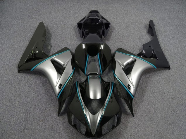 Argent Avec Rayures Bleues 2006-2007 Honda CBR1000RR Carénage Moto Argent Avec Rayures Bleues 2006-2007 Honda CBR1000RR Carénage Moto