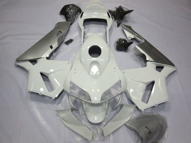 Argent & Blanc 2003-2004 Honda CBR600RR Carénage Moto Argent & Blanc 2003-2004 Honda CBR600RR Carénage Moto
