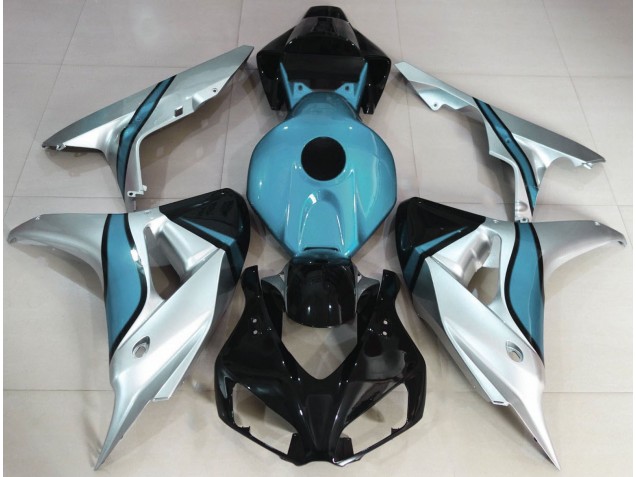 Argent & Bleu Clair Personnalisé 2006-2007 Honda CBR1000RR Carénage Moto Argent & Bleu Clair Personnalisé 2006-2007 Honda CBR1000RR Carénage Moto