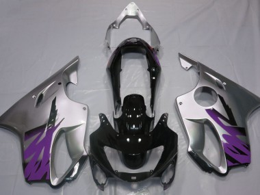 Argent Brillant & Violet 1999-2000 Honda CBR600 F4 Carénage Moto