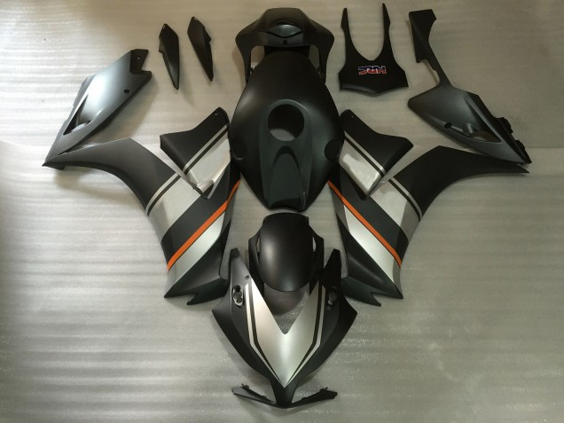 Argent Mat & Noir 2012-2016 Honda CBR1000RR Carénage Moto Argent Mat & Noir 2012-2016 Honda CBR1000RR Carénage Moto