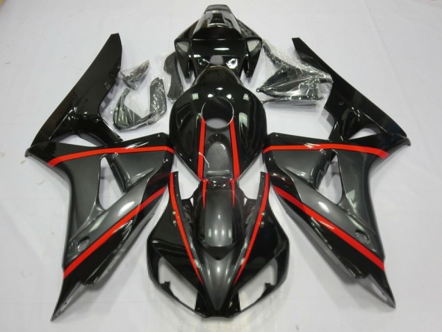 Argent & Noir 2006-2007 Honda CBR1000RR Carénage Moto Argent & Noir 2006-2007 Honda CBR1000RR Carénage Moto