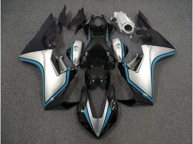 Argent & Noir & Bleu Clair 2017-2023 Honda CBR1000RR Carénage Moto