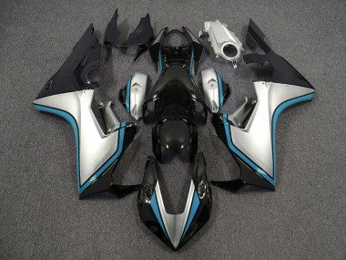 Argent & Noir & Bleu Clair 2017-2023 Honda CBR1000RR Carénage Moto
