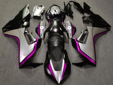 Argent & Noir & Rose 2017-2023 Honda CBR1000RR Carénage Moto