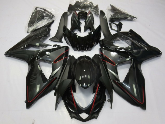 Argent Noir & Rouge 2009-2016 Suzuki GSXR 1000 Carénage Moto Argent Noir & Rouge 2009-2016 Suzuki GSXR 1000 Carénage Moto