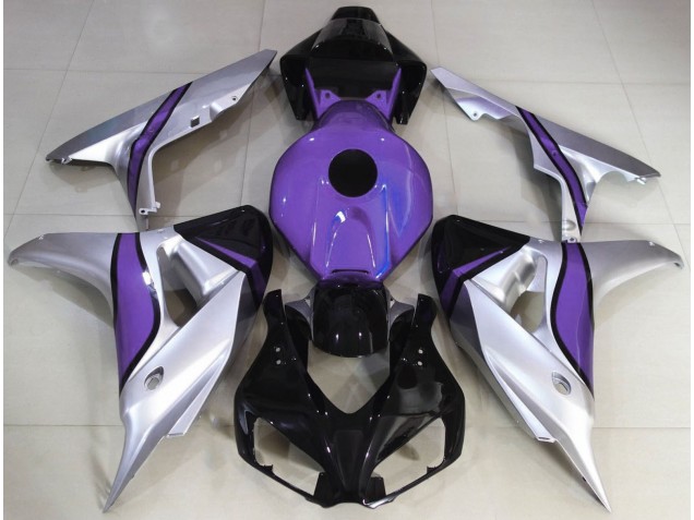 Argent & Violet Personnalisé 2006-2007 Honda CBR1000RR Carénage Moto Argent & Violet Personnalisé 2006-2007 Honda CBR1000RR Carénage Moto