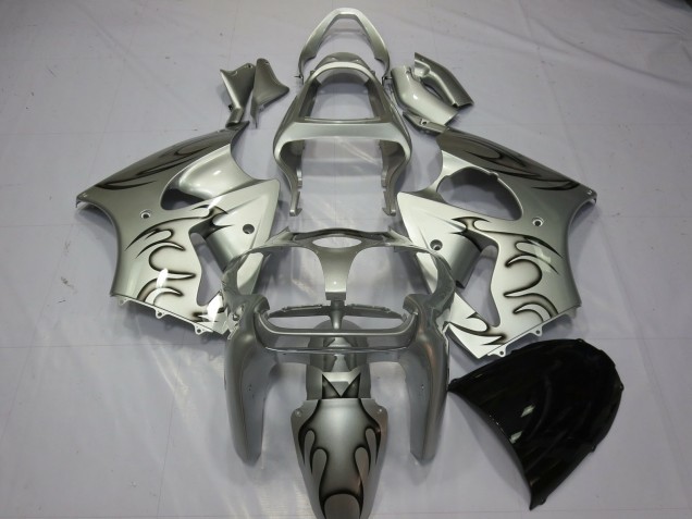 Argento Fiamma 2000-2002 Kawasaki ZX6R Carénage Moto Argento Fiamma 2000-2002 Kawasaki ZX6R Carénage Moto