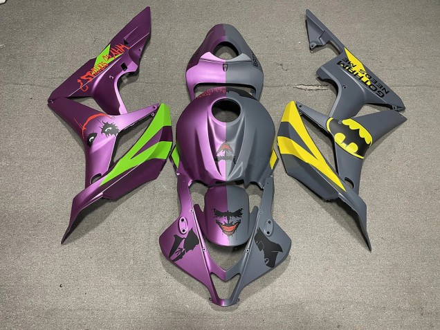 Bat Man Contre Joker Matte 2007-2008 Honda CBR600RR Carénage Moto Bat Man Contre Joker Matte 2007-2008 Honda CBR600RR Carénage Moto