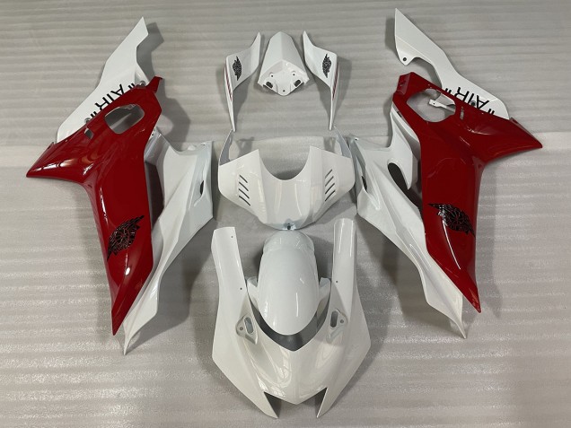 Bianco Lucido E Rosso J AIR 2017-2021 Yamaha R6 Carénage Moto Bianco Lucido E Rosso J AIR 2017-2021 Yamaha R6 Carénage Moto