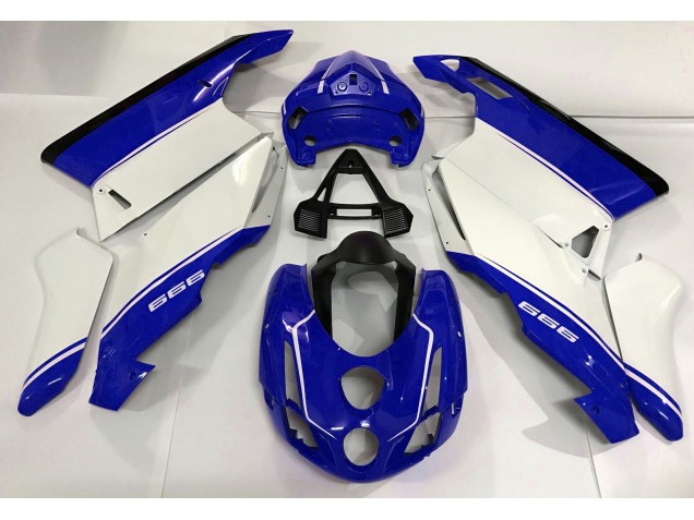 Blanc Bleu & Noir 2003-2004 Ducati 749 999 Carénage Moto Blanc Bleu & Noir 2003-2004 Ducati 749 999 Carénage Moto