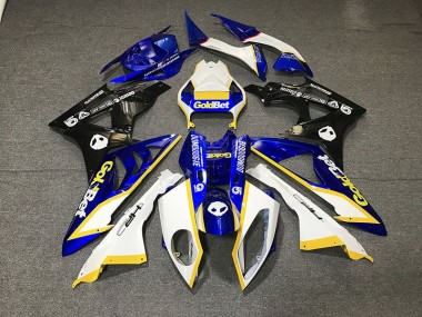 Blanc Brillant & Bleu 2012-2016 Honda CBR1000RR Carénage Moto