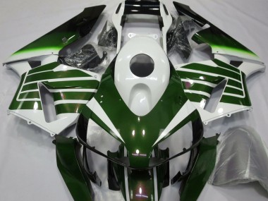 Blanc Brillant & Fondu Vert 2003-2004 Honda CBR600RR Carénage Moto