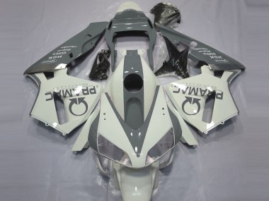 Blanc Brillant & Gris Pramac 2003-2004 Honda CBR600RR Carénage Moto