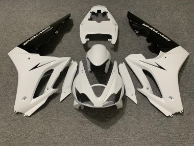 Blanc Brillant & Noir 2006-2008 Triumph Daytona 675 Carénage Moto