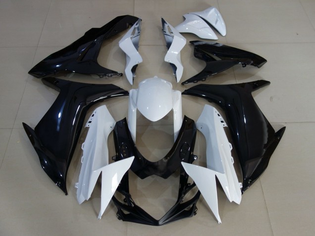 Blanc Brillant & Noir 2011-2024 Suzuki GSXR 600-750 Carénage Moto Blanc Brillant & Noir 2011-2024 Suzuki GSXR 600-750 Carénage Moto