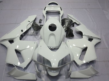 Blanc Brillant Uni 2003-2004 Honda CBR600RR Carénage Moto
