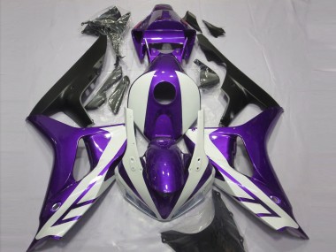 Blanc Brillant & Violet 2006-2007 Honda CBR1000RR Carénage Moto