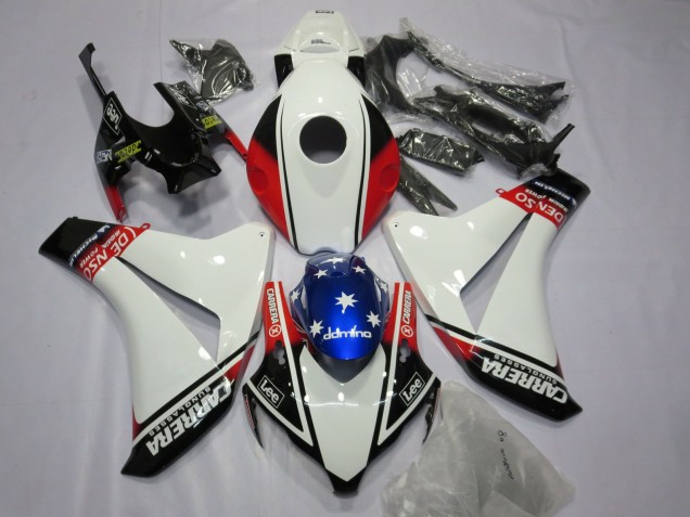 Blanc Carrera 2008-2011 Honda CBR1000RR Carénage Moto Blanc Carrera 2008-2011 Honda CBR1000RR Carénage Moto