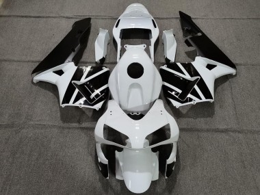 Blanc Nacré & Noir 2003-2004 Honda CBR600RR Carénage Moto