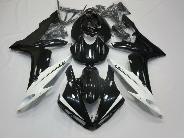 Blanc & Noir 2004-2006 Yamaha R1 Carénage Moto Blanc & Noir 2004-2006 Yamaha R1 Carénage Moto