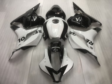 Blanc / Noir Repsol Uni 2009-2012 Honda CBR600RR Carénage Moto