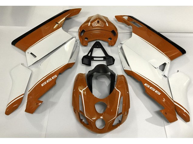 Blanc Orange & Noir 2003-2004 Ducati 749 999 Carénage Moto Blanc Orange & Noir 2003-2004 Ducati 749 999 Carénage Moto
