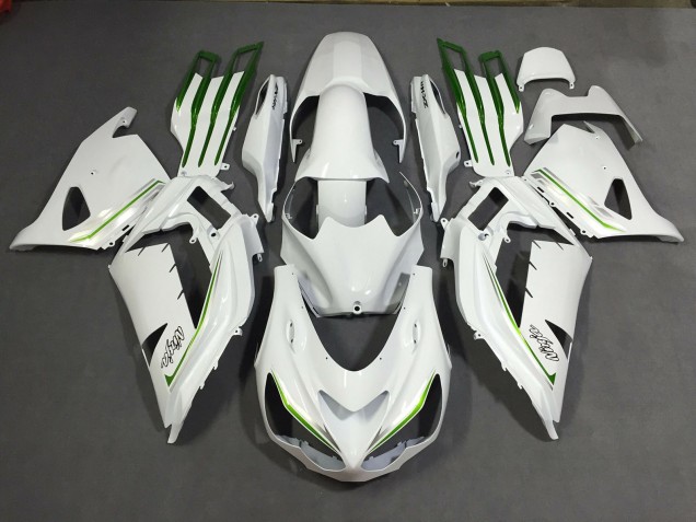 Blanc Perle Personnalisé 2012-2021 Kawasaki ZX14R Carénage Moto Blanc Perle Personnalisé 2012-2021 Kawasaki ZX14R Carénage Moto
