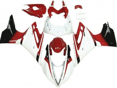 Blanc & Rouge 2013-2016 Triumph Daytona 675 Carénage Moto