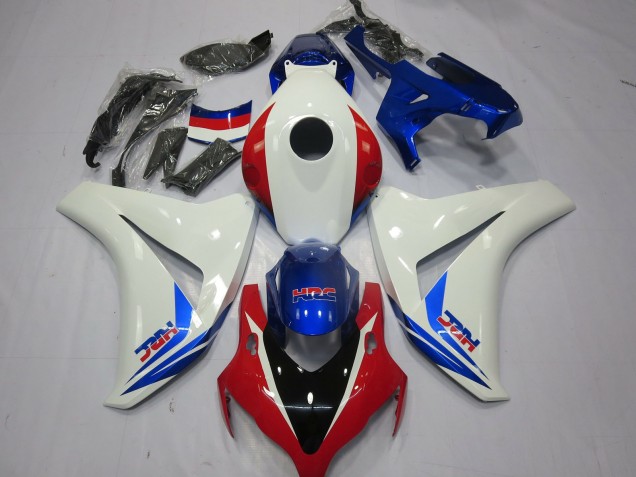 Blanc Rouge & Bleu 2008-2011 Honda CBR1000RR Carénage Moto Blanc Rouge & Bleu 2008-2011 Honda CBR1000RR Carénage Moto