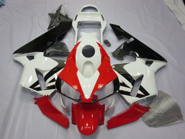 Blanc Rouge & Noir 2003-2004 Honda CBR600RR Carénage Moto Blanc Rouge & Noir 2003-2004 Honda CBR600RR Carénage Moto