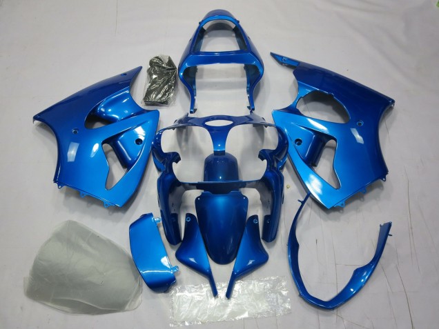 Bleu 2000-2002 Kawasaki ZX6R Carénage Moto Bleu 2000-2002 Kawasaki ZX6R Carénage Moto