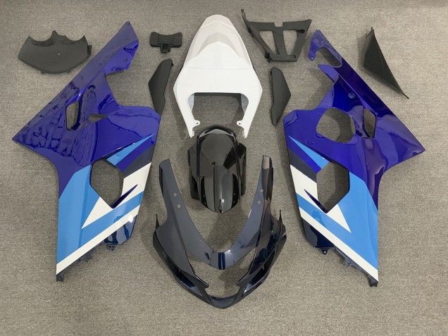 Bleu 2004-2005 Suzuki GSXR 600-750 Carénage Moto Bleu 2004-2005 Suzuki GSXR 600-750 Carénage Moto