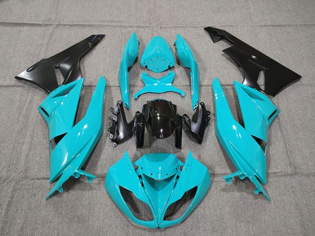 Bleu 2009-2012 Kawasaki ZX6R Carénage Moto Bleu 2009-2012 Kawasaki ZX6R Carénage Moto