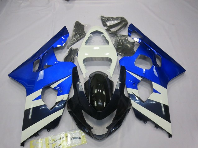 Bleu Blanc 2004-2005 Suzuki GSXR 600-750 Carénage Moto Bleu Blanc 2004-2005 Suzuki GSXR 600-750 Carénage Moto