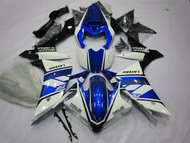 Bleu & Blanc 2007-2008 Yamaha R1 Carénage Moto Bleu & Blanc 2007-2008 Yamaha R1 Carénage Moto