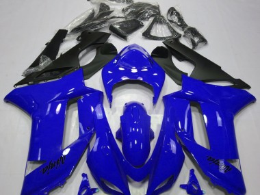 Bleu Brillant 2007-2008 Kawasaki ZX6R Carénage Moto