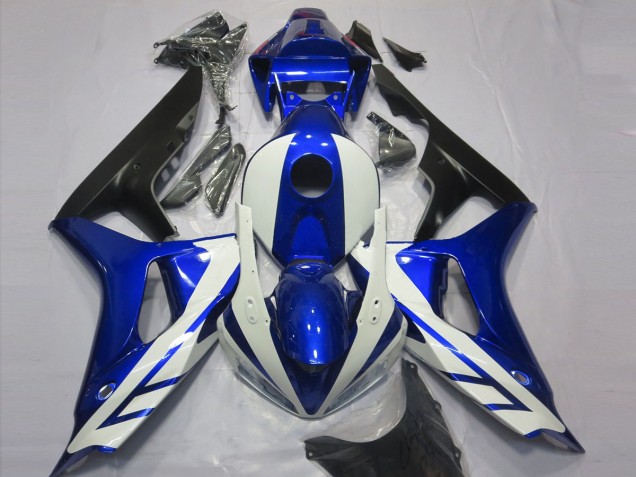 Bleu Brillant & Argent 2006-2007 Honda CBR1000RR Carénage Moto Bleu Brillant & Argent 2006-2007 Honda CBR1000RR Carénage Moto