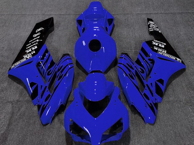 Bleu Brillant Flamme 2004-2005 Honda CBR1000RR Carénage Moto Bleu Brillant Flamme 2004-2005 Honda CBR1000RR Carénage Moto